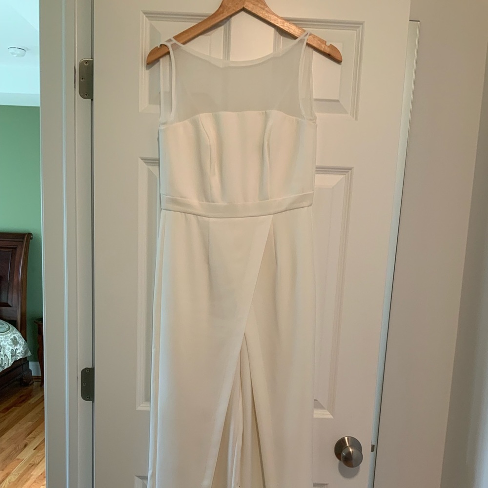 White Palazzo Pant Jumpsuit